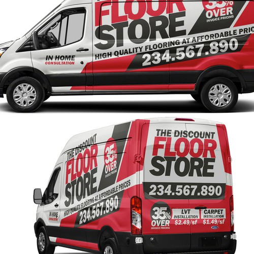 In Home Flooring Sales Store Looking For Bold Design For Transit Van Design by AlexCZeh
