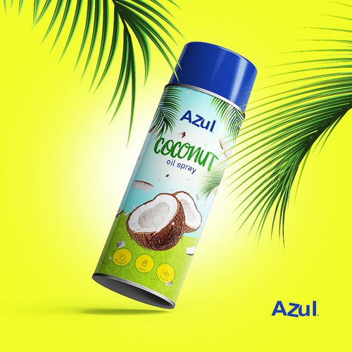 Create Product Extension for Azul Coconut Product - Azul Coconut Oil Spray Design por gbraga