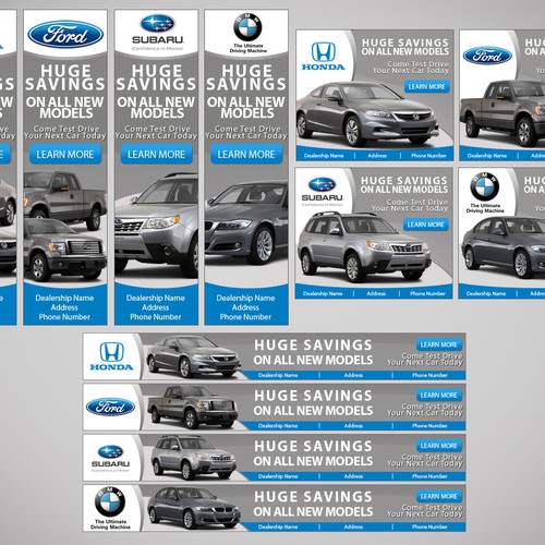 Create banner ads across automotive brands (Multiple winners!) Réalisé par renzindesigns