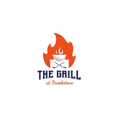 Fun and Modern Golf Course Restaurant Logo Design by +vectorsm