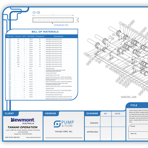 Title block for technical drawings Design von designnik