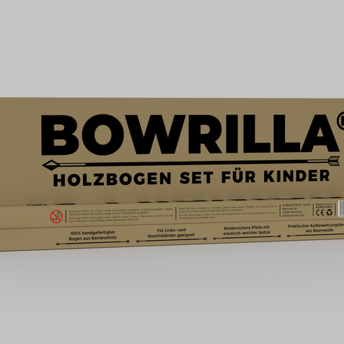 Create an unique craft / corrugated paper box packaging design for our new brand BOWRILLA® Design by Fajar Juliandri