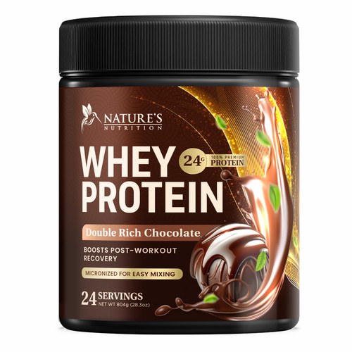 Davi Giolo ★さんのTasty Whey Protein Chocolate Design Needed for Nature's Nutritionデザイン