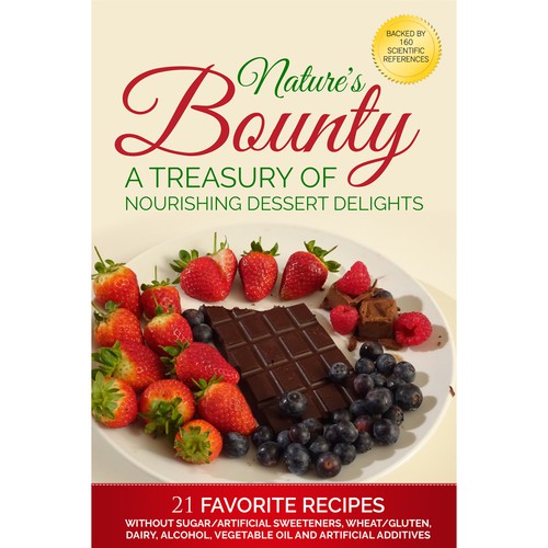 Deliciously nutritious desserts - cookbook cover Design by Dreamz 14