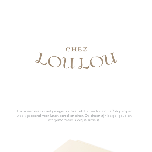 Join LOU LOU! Ontwerp dit luxueuse project Design by minimalistic.a.t.