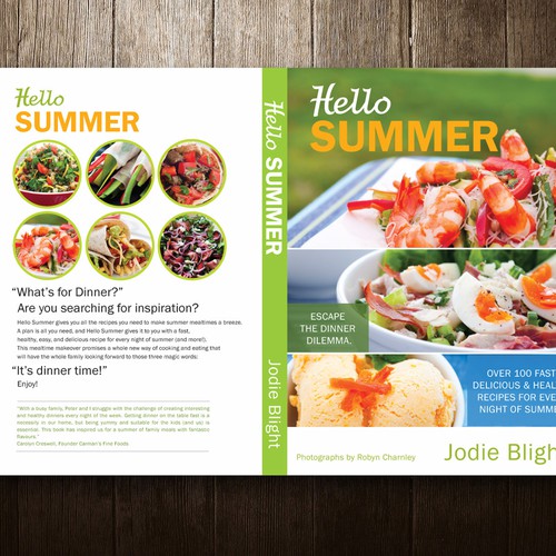 hello summer - design a revolutionary cookbook cover and see your design in every book shop デザイン by L I N S _ 2 0 1 0