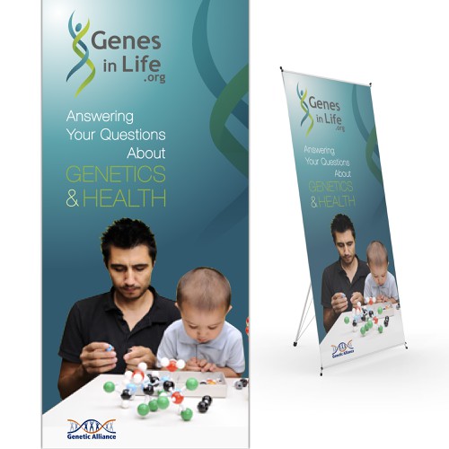 Create a conference poster for Genetic Alliance! Design by LocLe