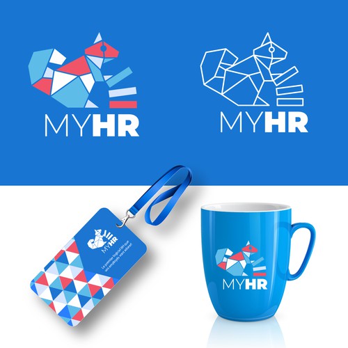 Create an awesome logo for myHR, the #1 HR Software in Luxembourg ! Design by M.I.Thomson