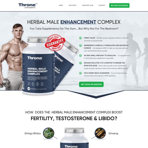 Diseño de Supplement Website de Webwooter™