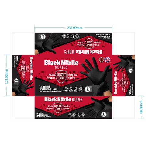 Design Retail Box for Glove Company Industrial, Sleek, Eye Catching Design by premiers