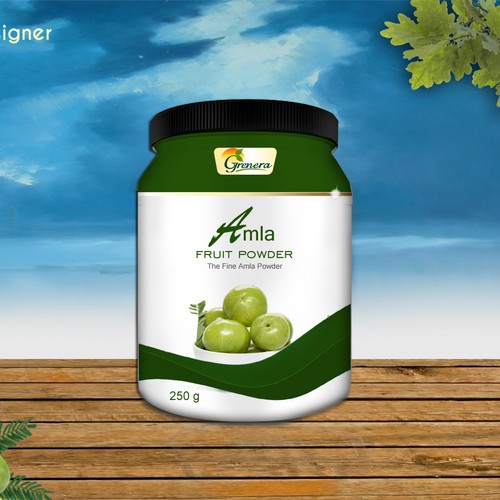 Amla Fruit Powder Label Design by Heart Favorite Designs