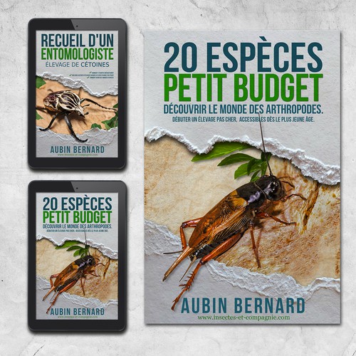 Designs | An e-book cover on insect rearing accessible for everyone ...