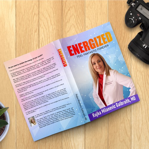 Design a New York Times Bestseller E-book and book cover for my book: Energized Diseño de M!ZTA