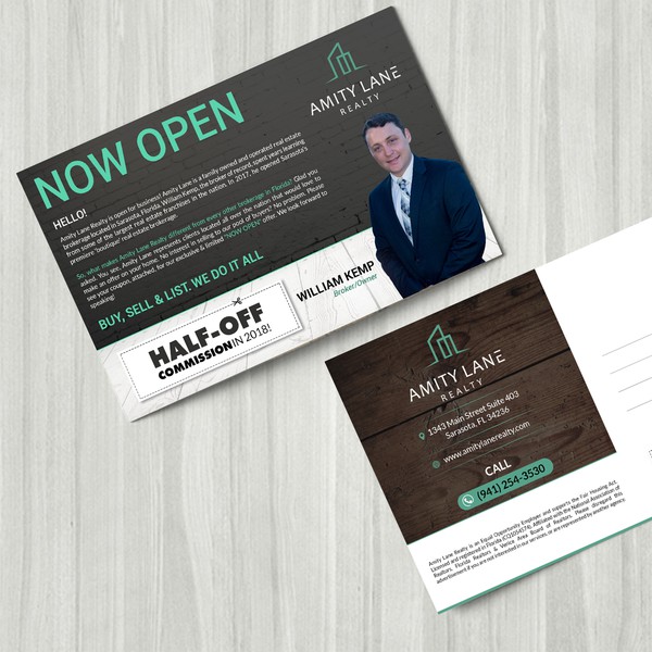 Design by Eco Rokerz titled "Amity Lane Realty"