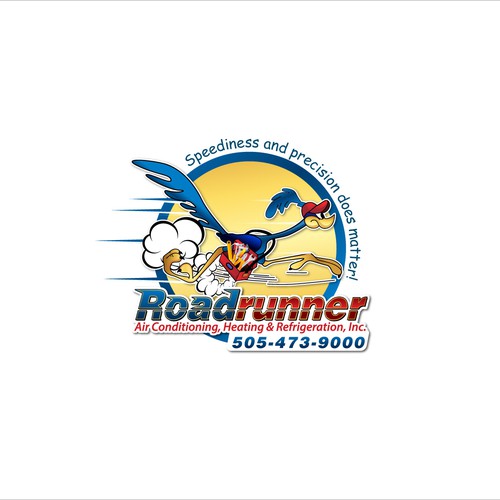 logo for Roadrunner Air Conditioning, Heating & Refrigeration, Inc. Design by X-version