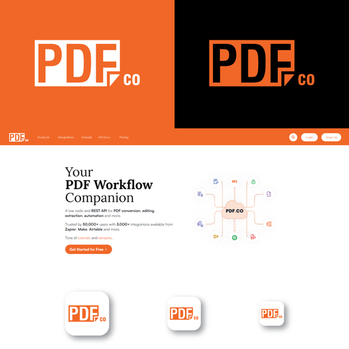 Design a logo for PDF.co ! Diseño de Asad Adnan