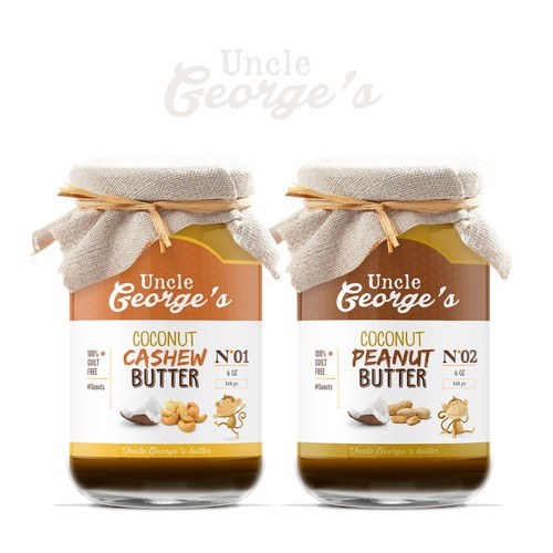 Nut butter label design Product label contest