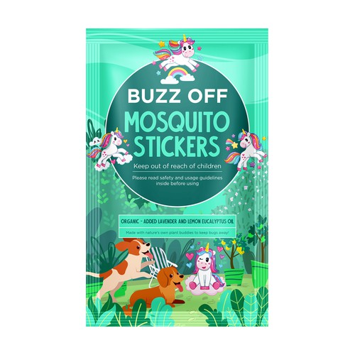 Mosquito repellent patches for Kids Design by rizal hermansyah