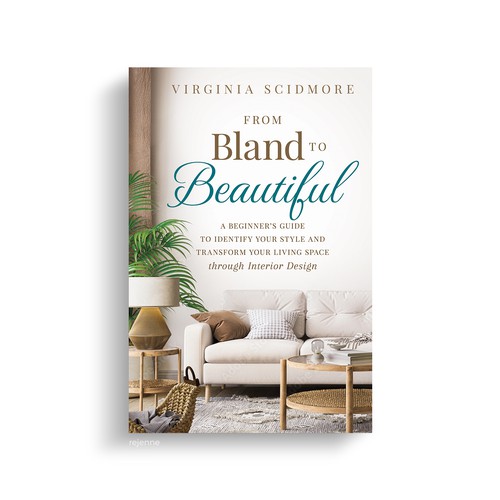 Eye-catching but simple interior design book cover Design by rejenne