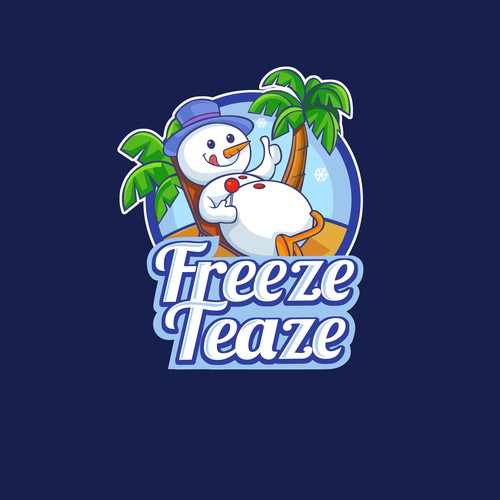 "Freeze Teaze Tropical Snowballs" Design by patpinky