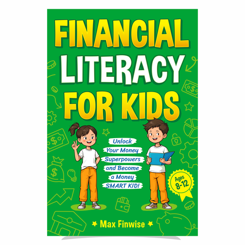 Financial Literacy Book for Kids, Ages 8 to 12 Design by heymg