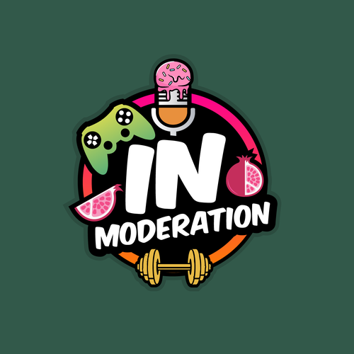 Update a logo for a fun health based podcast - In Moderation Design by teknique®