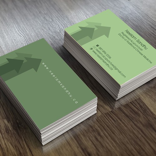 Acupuncturist needs snazzy business card | Business card contest