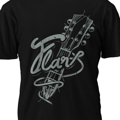 Rock band T-shirt design Design by Riskiyan W