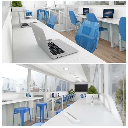 mobile scientific and technological bus (3d) Design by prvk.