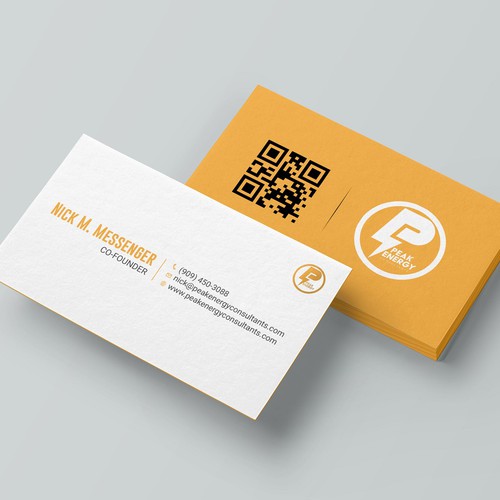 Modern Business Card Design for Electric Energy and Solar Company Design by RENEXIT