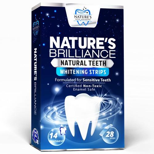 Natural Design Needed for Nature's Brilliance Whitening Strips Design by agooshe