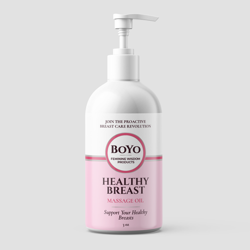 Design design a classy, bold healthy breast massage oil label di ilonaGi