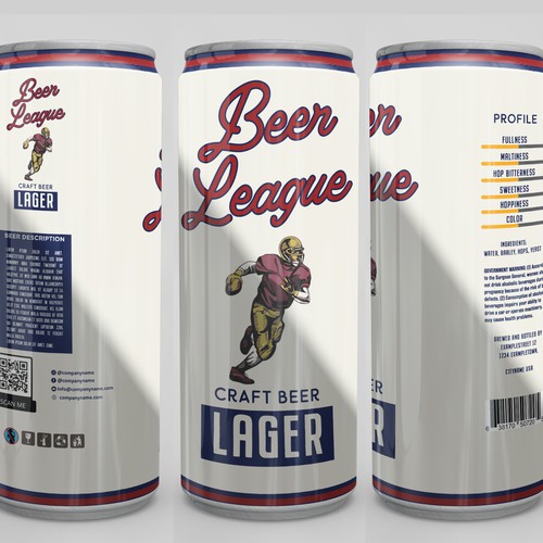 Re-design sports themed craft lager to appeal to today's beer consumers Design réalisé par Windmill Designer™