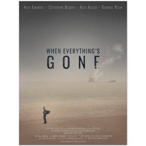 When Everything's Gone Movie Poster Design Design by Bygrove Studio