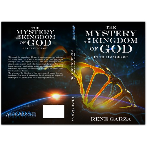 Wrap around book cover depicting good and evil in the DNA Design by bravoboy