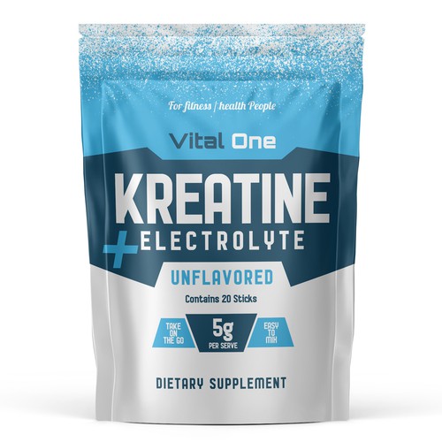 Creatine + Electrolyte packet design needed (GUARANTEED) Design von Cameleon77