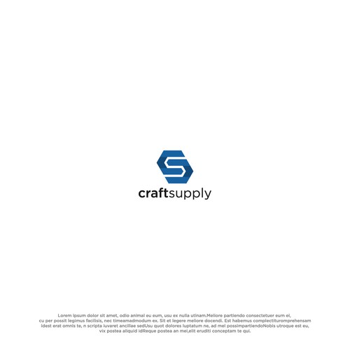 "Erstelle ein aussagekräftiges, aber schlichtes Logo für die e-Commerce-Plattform craftsupply" winning 