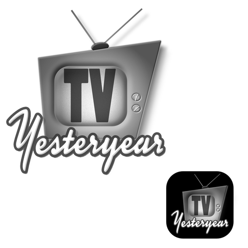 Design a retro logo for a classic TV website. Design by mfodesign