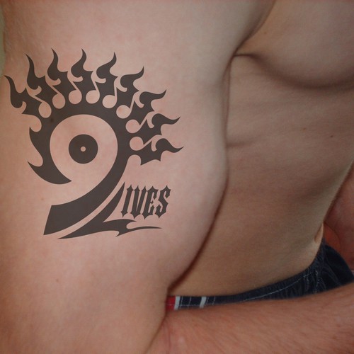 Design di 9 Lives Music Group Record Label LOGO di targa