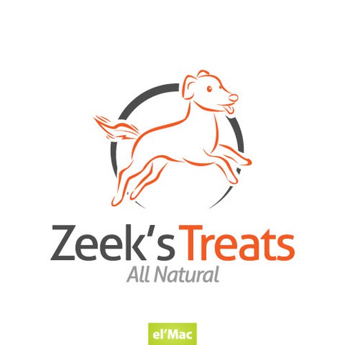 LOVE DOGS? Need CLEAN & MODERN logo for ALL NATURAL DOG TREATS! デザイン by el'Mac