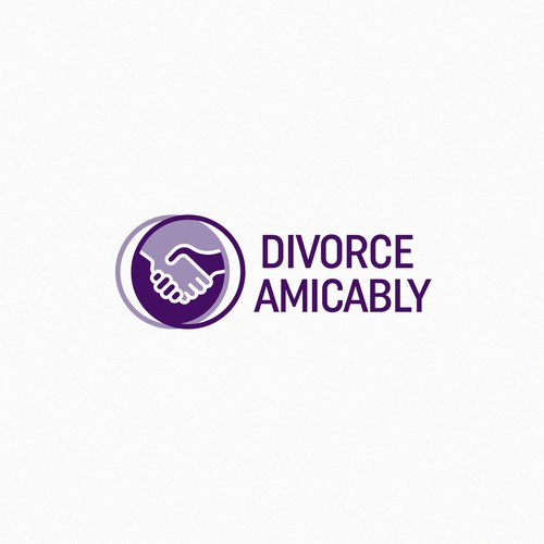 Logo for a new, healthy way for reasonable people to divorce Design by George d