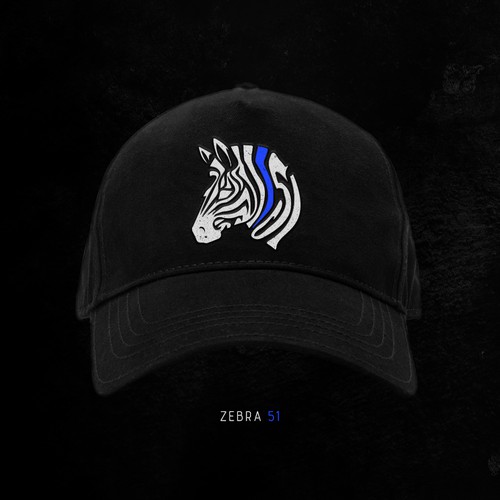 Edgy, Tough, Rugged, clothing Logo cleverly combining "Zebra" and "51" in a unique way. Design by c2apurva