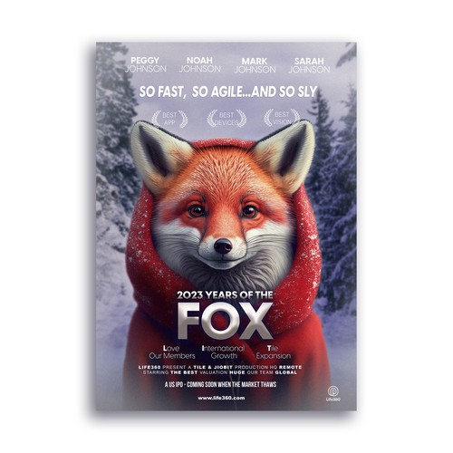 Life360 2023 Year of the Fox Poster Design by sofie_qaulan