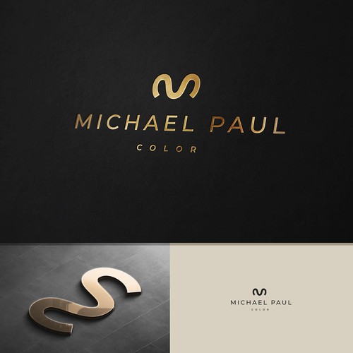 Colorist looking for a brand to appeal to my high-end clientelle and represent my luxe color services. Design by Akedis Design