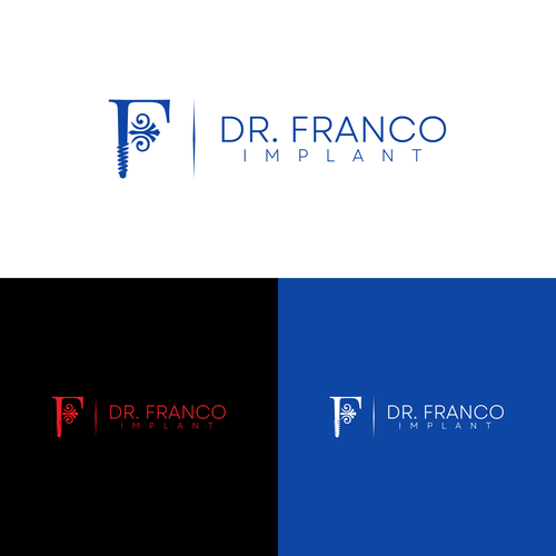 Luxury Dental Implant Logo Brand for World-Class Implant Surgeon appeal Patients and Other Doctors Design by sahri