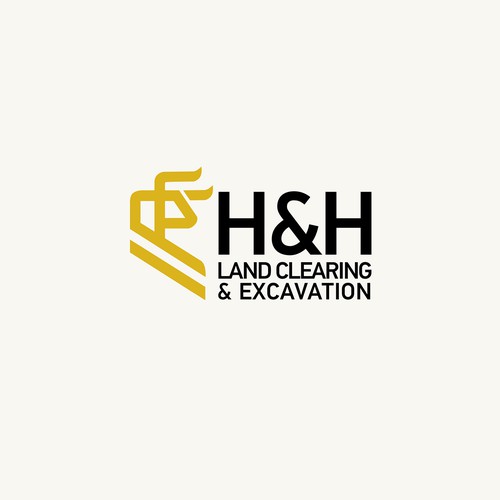 LOGO AND LETTER HEAD FOR H&H LAND CLEARING AND EXEXCAVATION-ontwerp door khingkhing