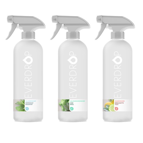 Diseño de Premium Spray Bottle and Packaging for Cleaning Supplies de gs-designs