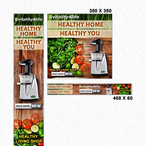 banner ad for Vitality 4 Life Design by Veacha Sen