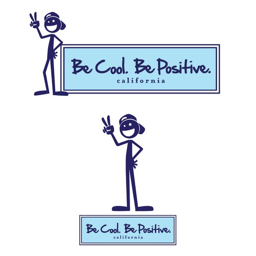 Be Cool. Be Positive. | California Headwear Design by armyati