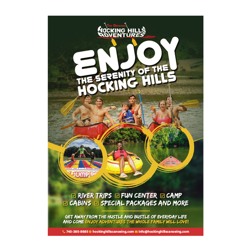 Hocking Hills Adventures Design by Bennah